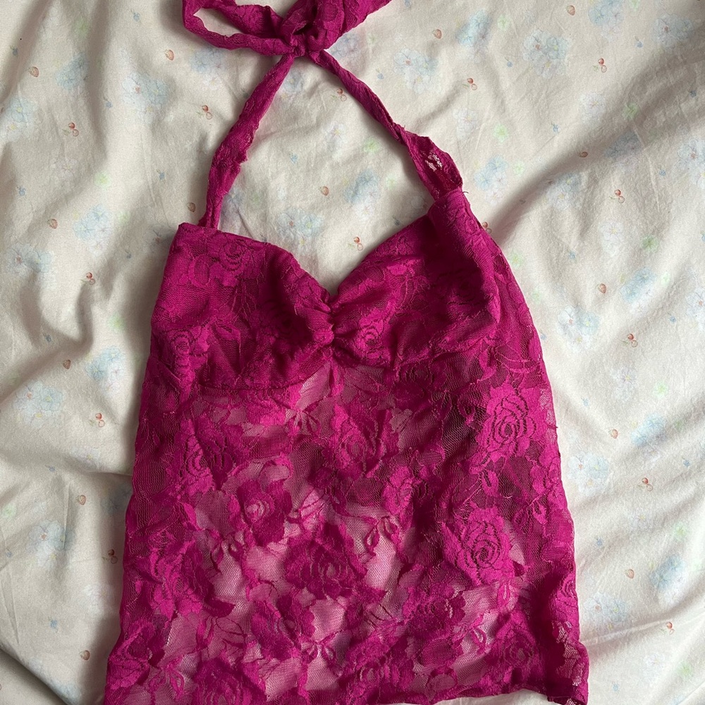 Lace Halter Top